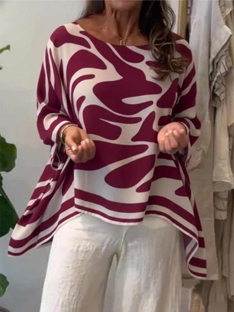 LAURA - Printed Relaxed-Fit Top