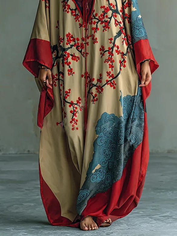 ARA - JAPANESE PLUM BLOSSOM MAXI DRESS