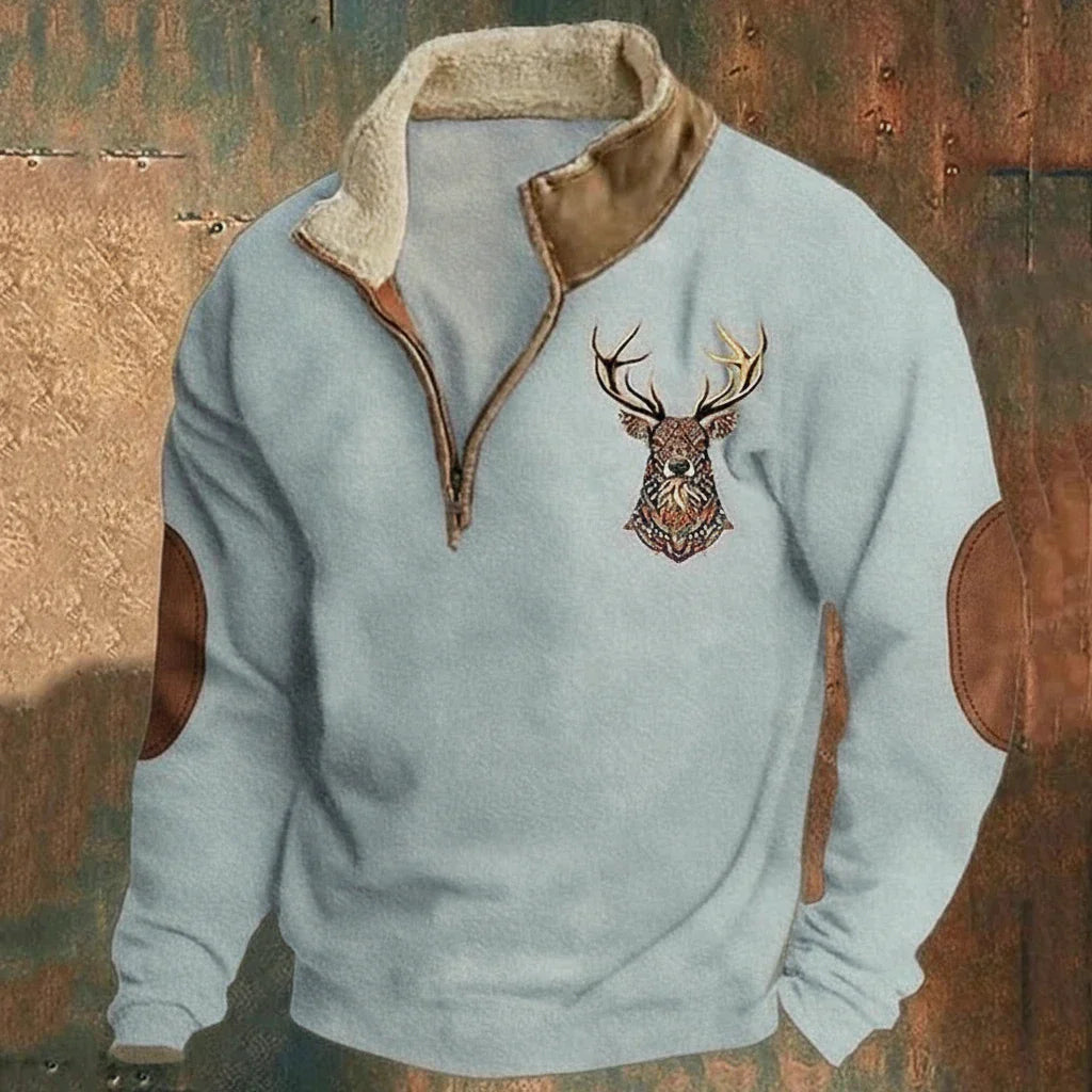 DARVEN - NORDIC DEER SWEATER