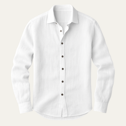 NOLAN - LONG SLEEVE LINEN SHIRT FOR MEN