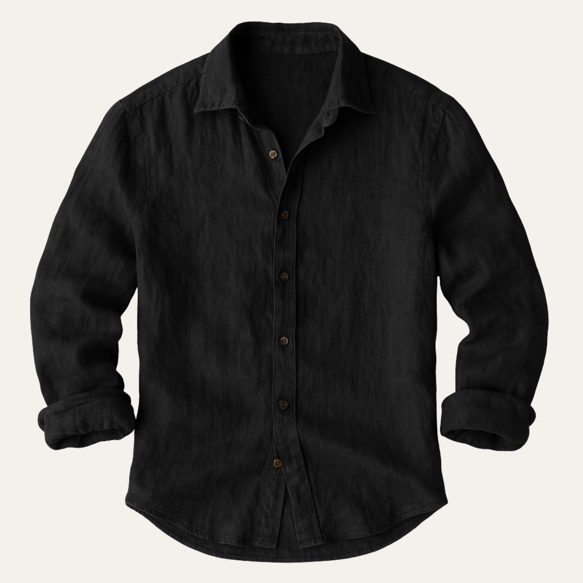 NOLAN - LONG SLEEVE LINEN SHIRT FOR MEN