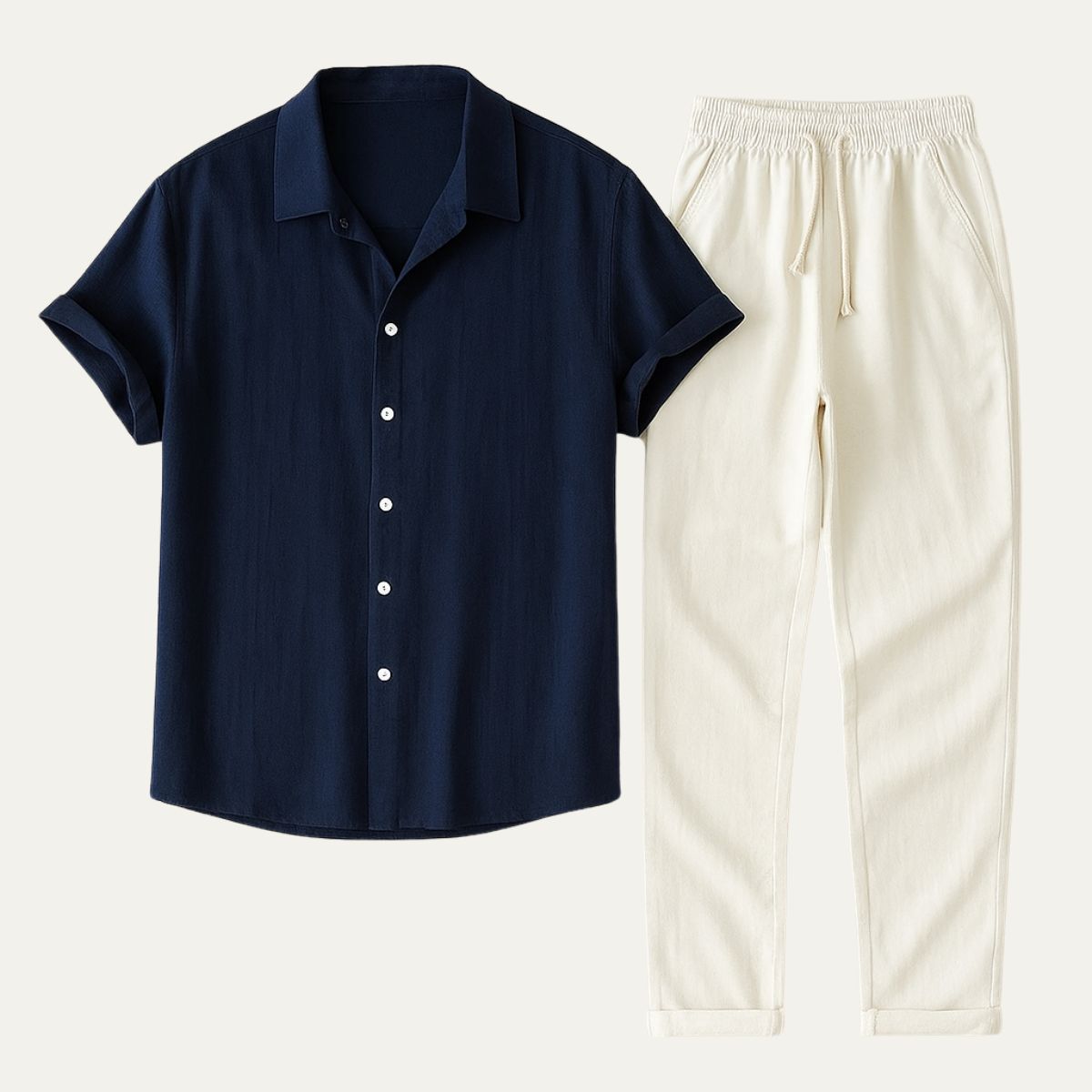 THE AIDEN LINEN SET - SUMMER SHIRT & TROUSERS FOR MEN
