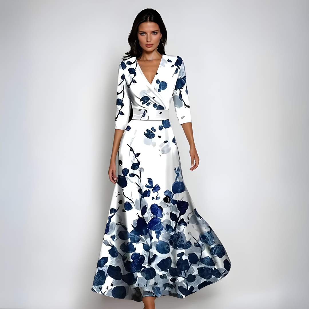 EMILY - Floral Wrap Maxi Dress