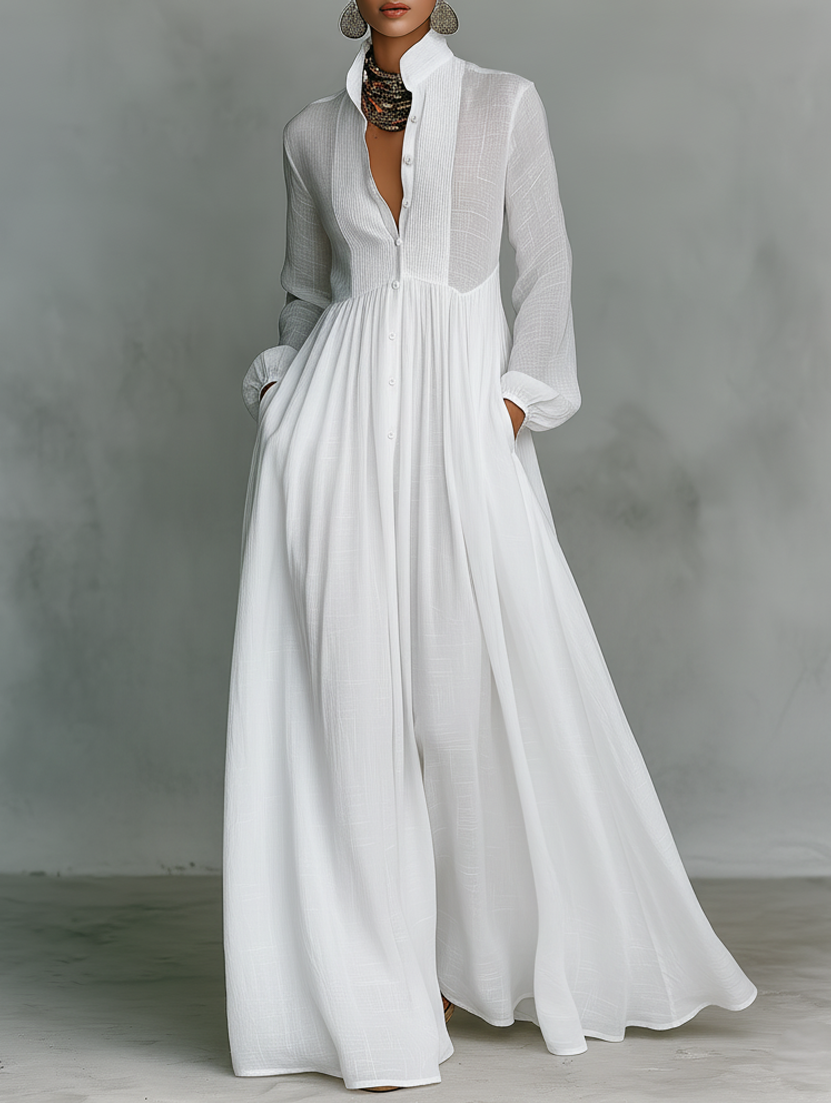 VICTORIA - FLOWING MINIMALIST MAXI DRESS