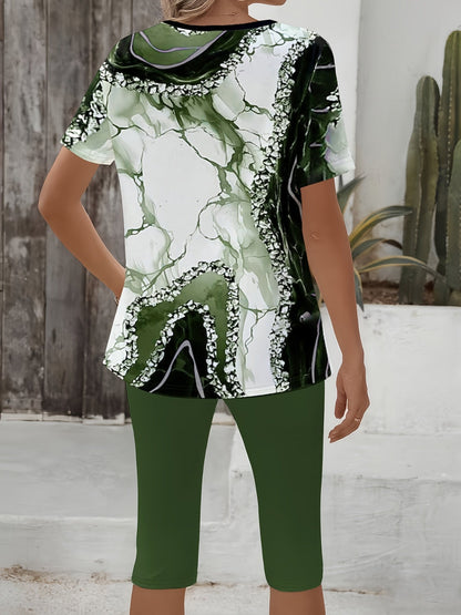 Luna™ | Printed Two-Piece Stretch Set