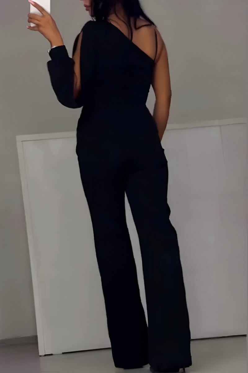 KELLI - SIGNATURE WIDE-LEG JUMPSUIT - MODERN ELEGANCE