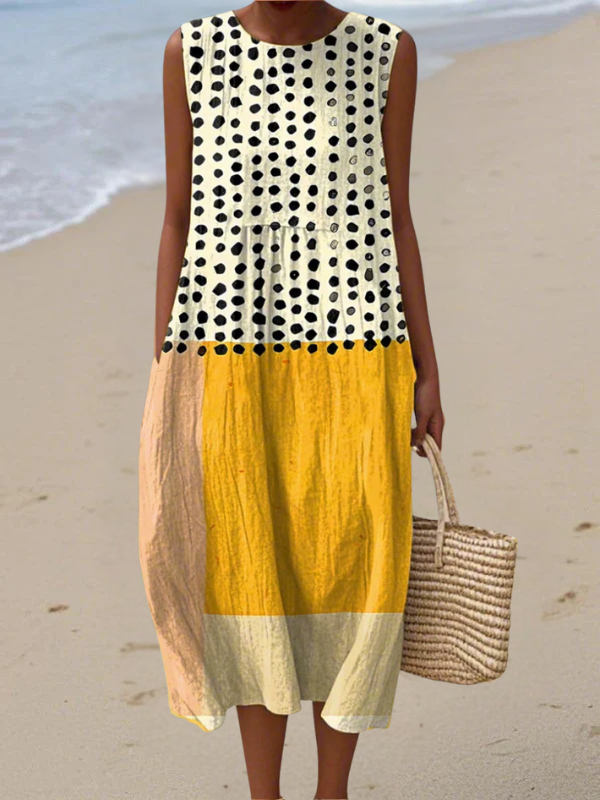 LEAH - COLORBLOCK MIDI DRESS