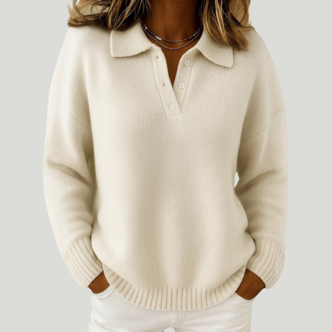 AVORI - SOFT SWEATER WITH A COLLAR