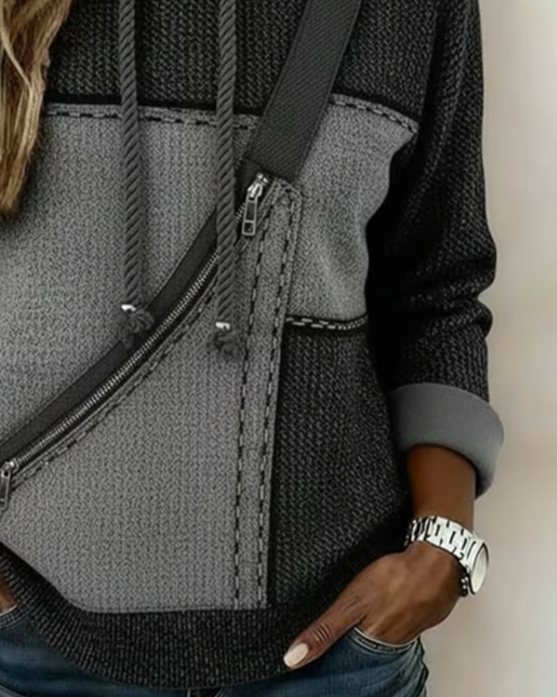 ROSITA - COLOR BLOCK HOODIE