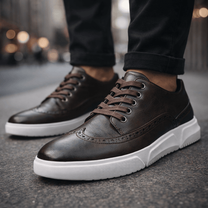 HARRINGTON - LEATHER TRAINERS