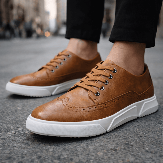 HARRINGTON - LEATHER TRAINERS