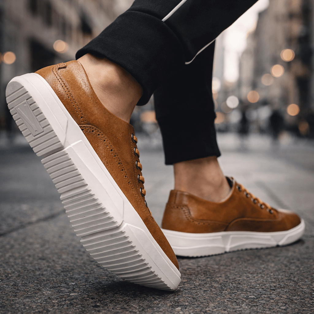 HARRINGTON - LEATHER TRAINERS