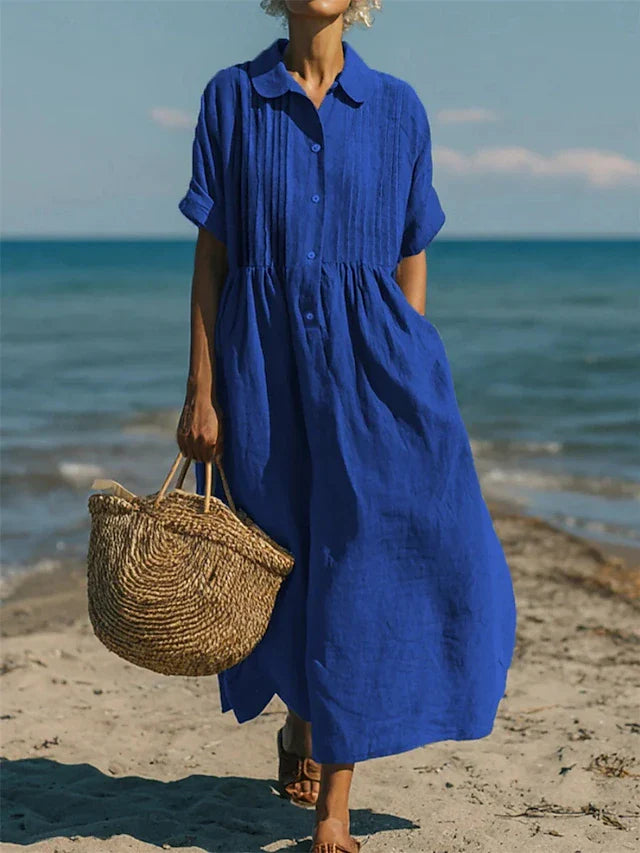 ALICE - COTTON BUTTON SHIRT DRESS