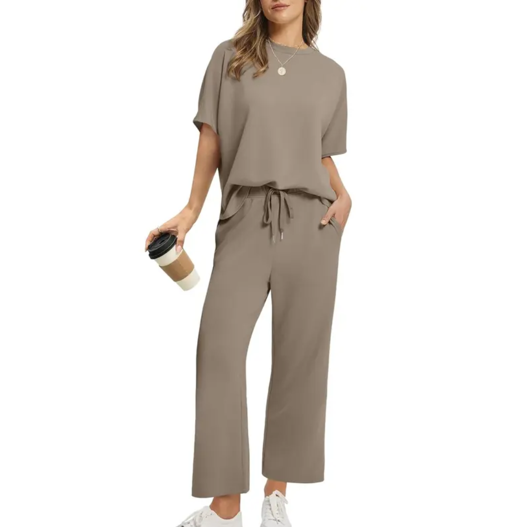 Emily™ - Oversized Wide Leg Two Piece Set