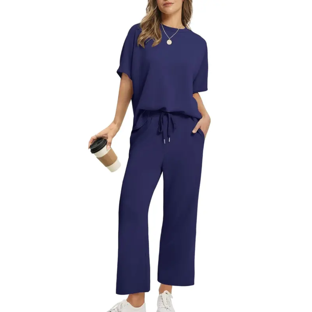 Emily™ - Oversized Wide Leg Two Piece Set