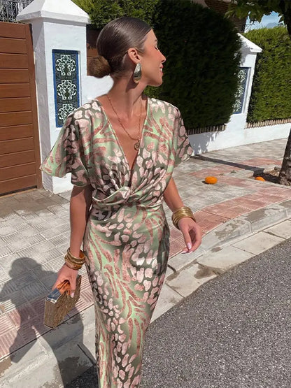 CASSANDRA | COPPER MIDI DRESS