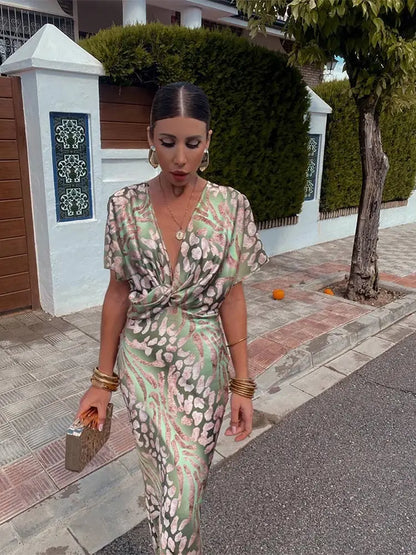 CASSANDRA | COPPER MIDI DRESS
