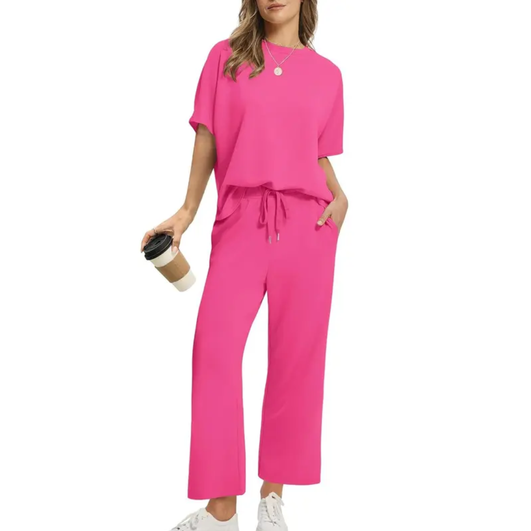 Emily™ - Oversized Wide Leg Two Piece Set