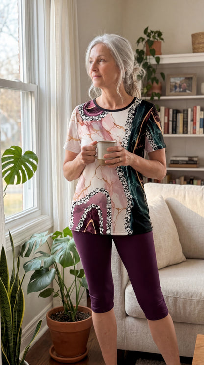Luna™ | Printed Two-Piece Stretch Set