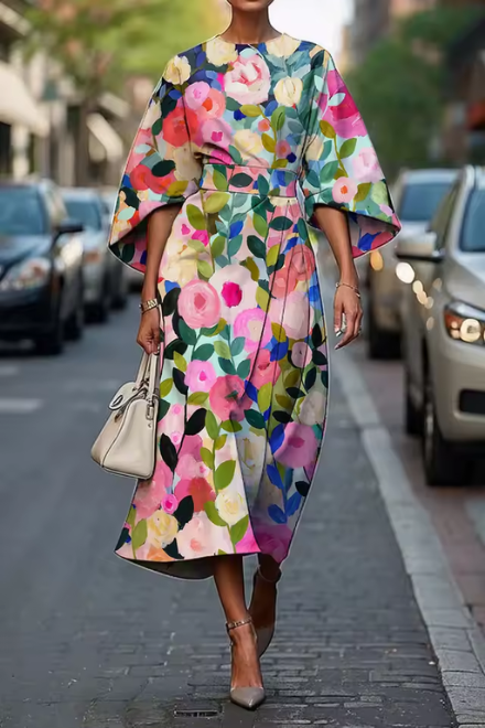 Élise™ | Statement Floral Dress
