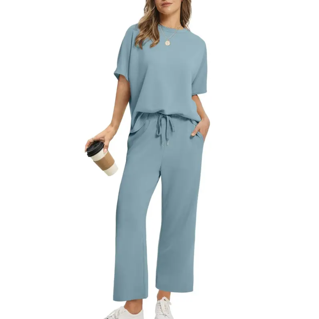 Emily™ - Oversized Wide Leg Two Piece Set