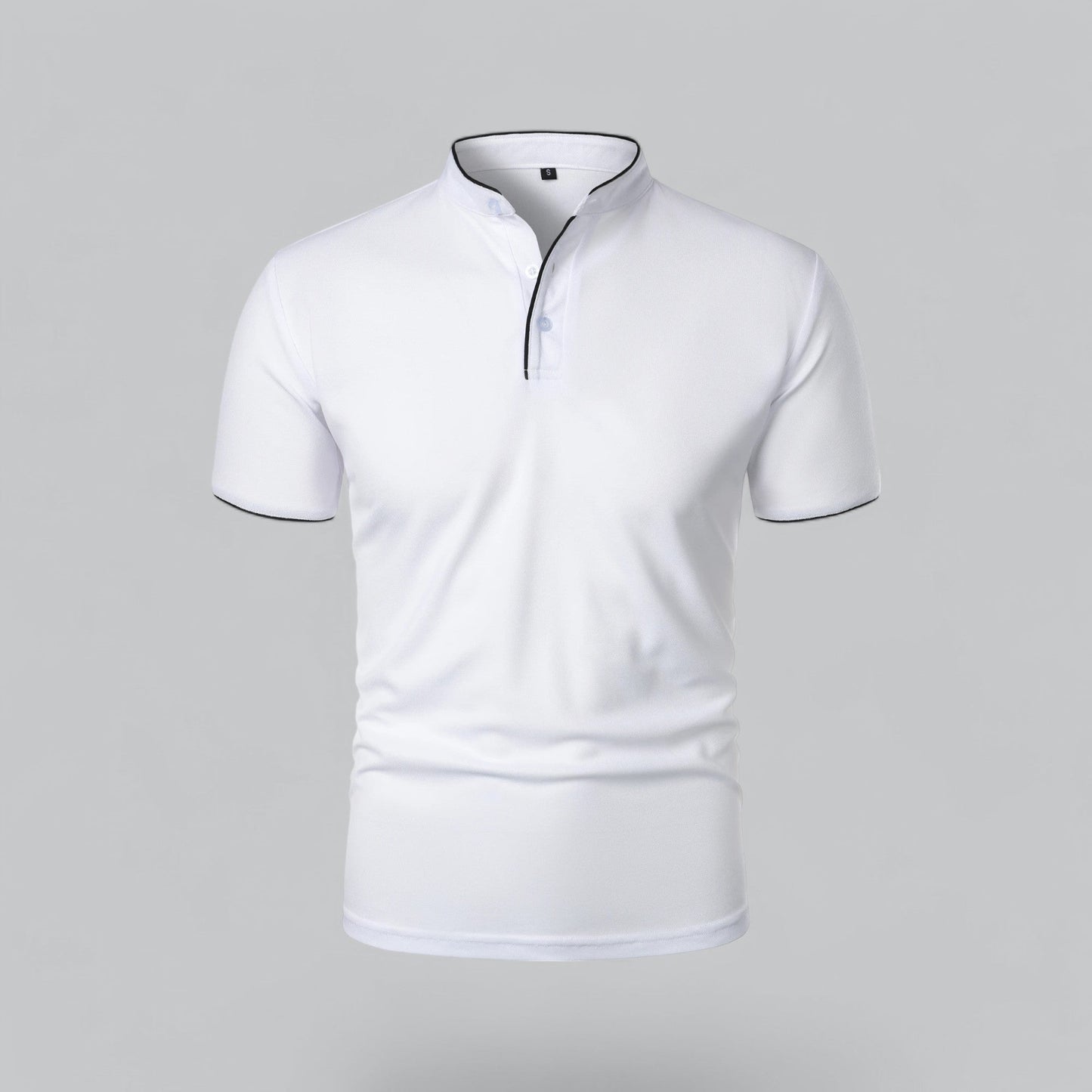 Arthur | Collarless Polo Shirt