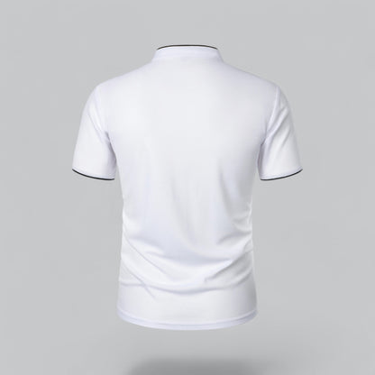 Arthur | Collarless Polo Shirt