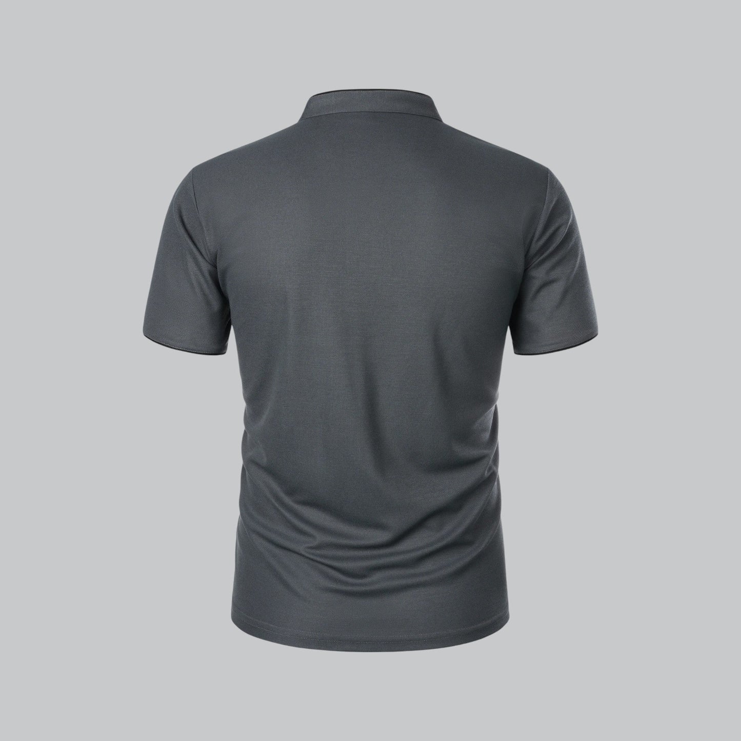 Arthur | Collarless Polo Shirt