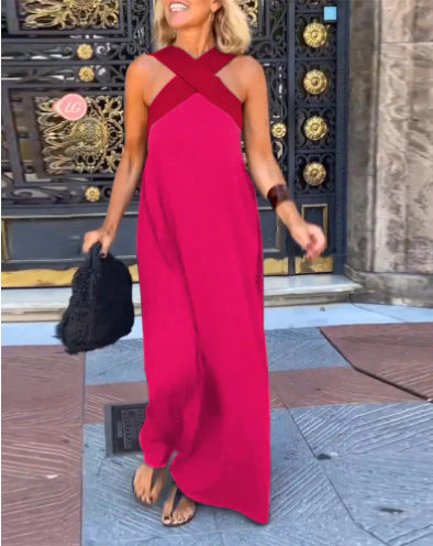 DELPHINE - DRESS WITH CROSSED CUT