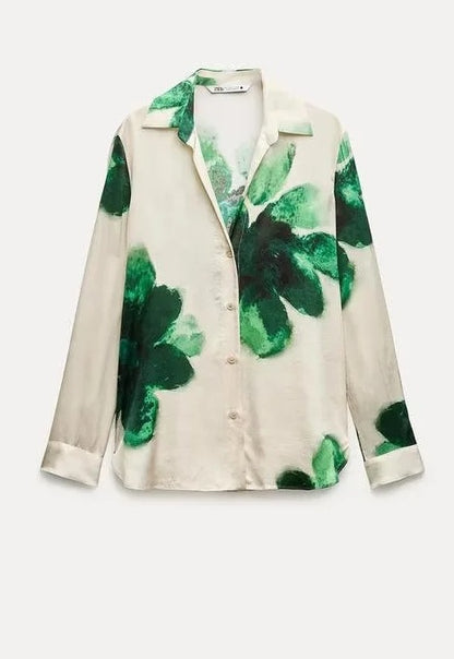 MARCIA - TWO-PIECE SET: CASUAL SHIRT & STRAIGHT-LEG PANTS