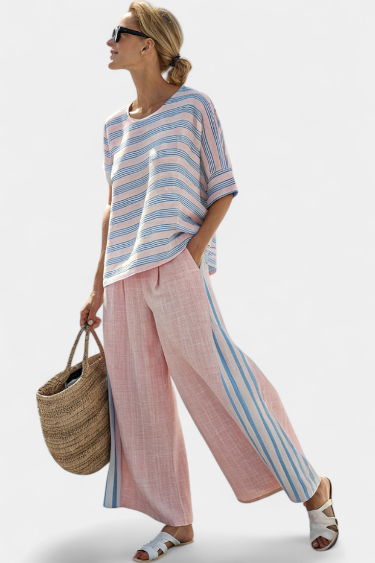 Ariana - Elegant Blue and Soft Trousers