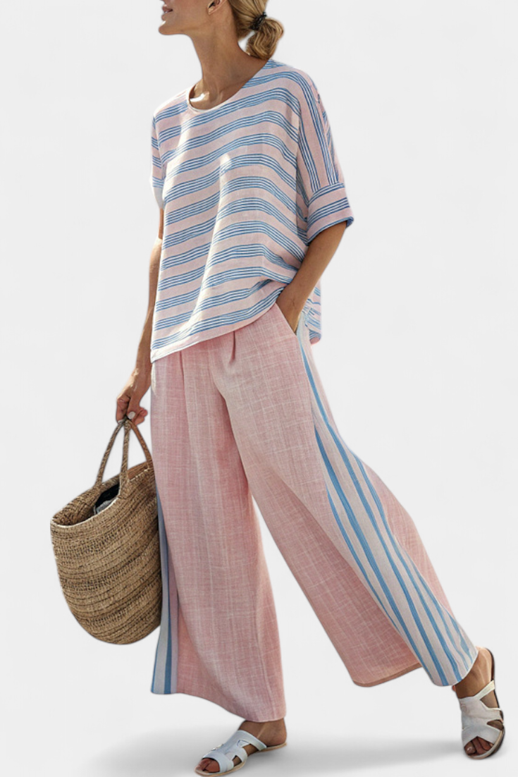Ariana - Elegant Blue and Soft Trousers