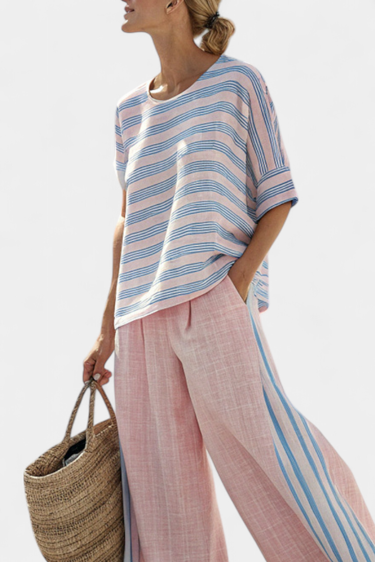 Ariana - Elegant Blue and Soft Trousers