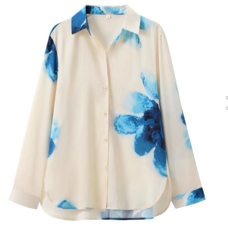 MARCIA - TWO-PIECE SET: CASUAL SHIRT & STRAIGHT-LEG PANTS