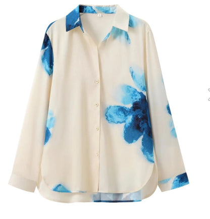 MARCIA - TWO-PIECE SET: CASUAL SHIRT & STRAIGHT-LEG PANTS