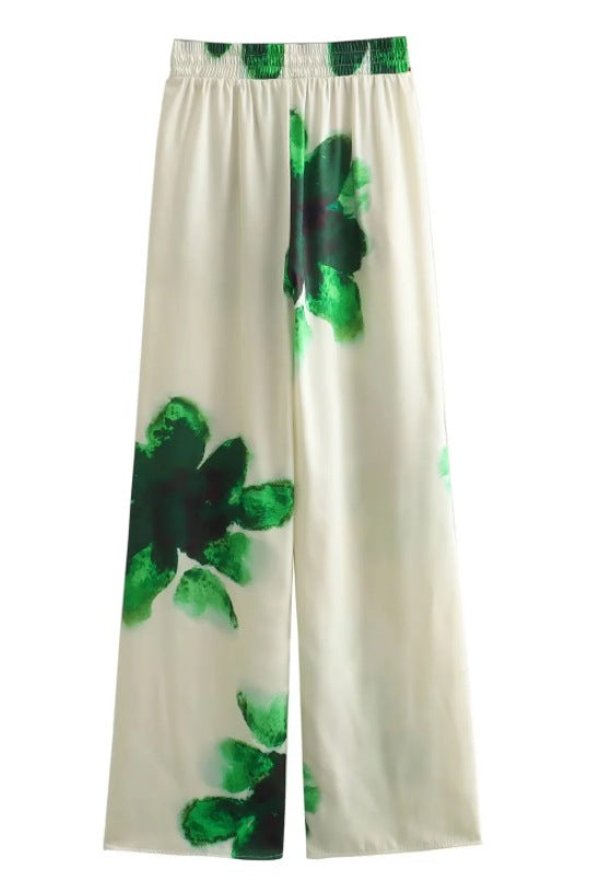 MARCIA - TWO-PIECE SET: CASUAL SHIRT & STRAIGHT-LEG PANTS