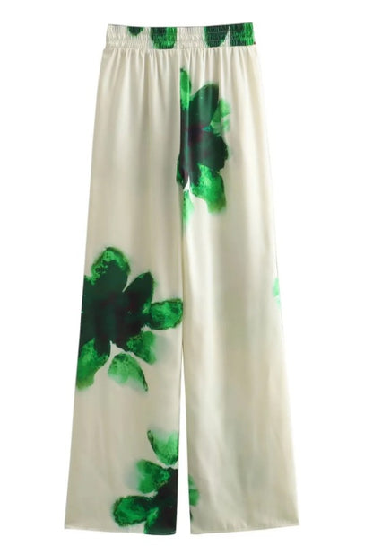 MARCIA - TWO-PIECE SET: CASUAL SHIRT & STRAIGHT-LEG PANTS