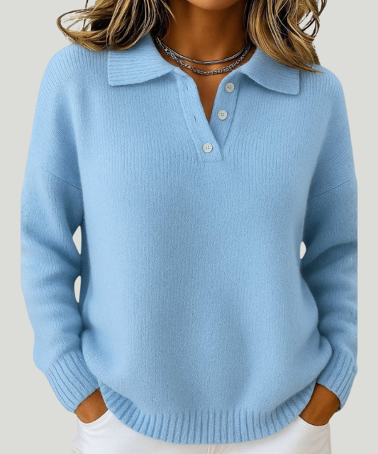 AVORI - SOFT SWEATER WITH A COLLAR