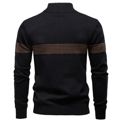 ETHAN - MEN'S CLASSIC HALF-ZIP KNIT SWEATER
