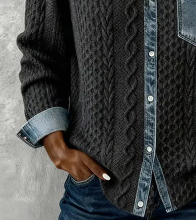 RIZA - CABLE KNIT CARDIGAN