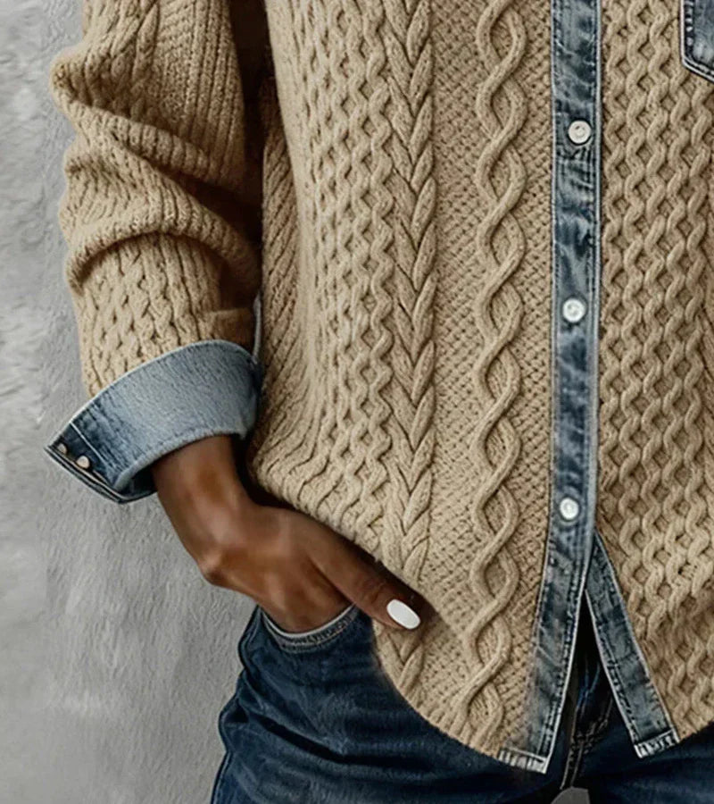 RIZA - CABLE KNIT CARDIGAN