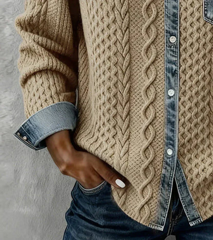 RIZA - CABLE KNIT CARDIGAN