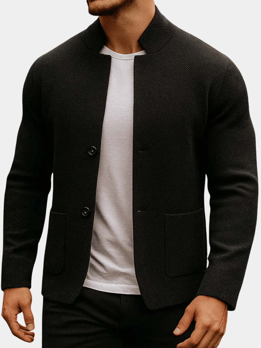 NICO – TEXTURED KNIT VEST FOR MEN