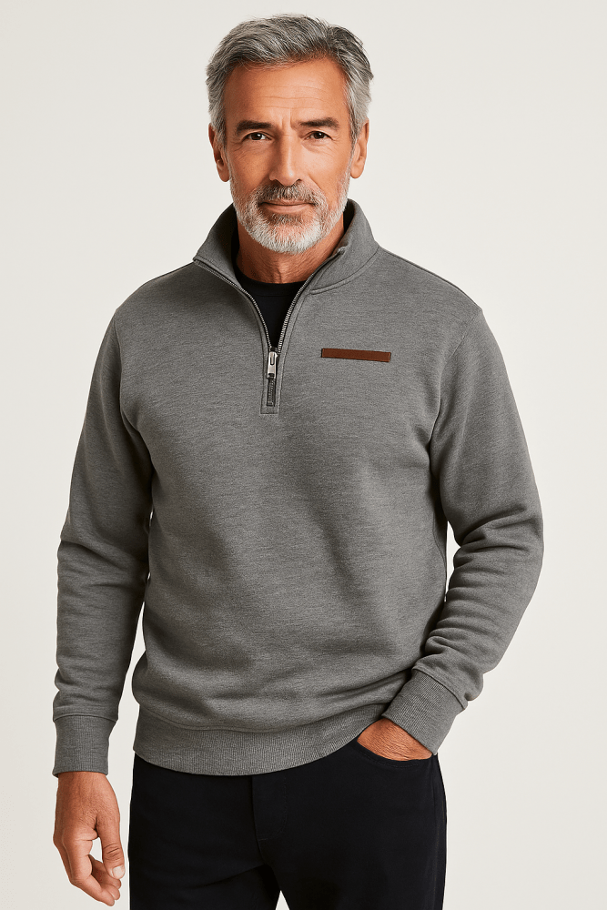 Adrien - Zip-Up Fleece Sweatshirt