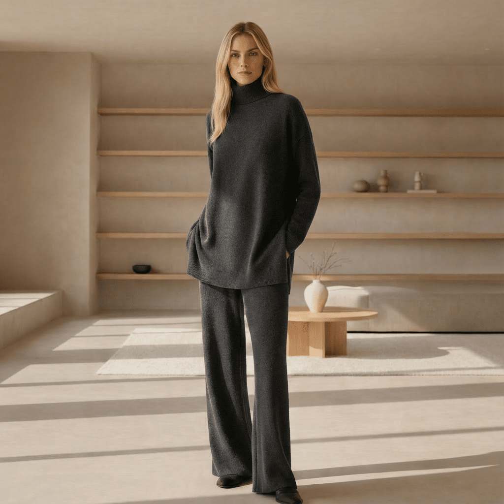 ALDA - KNIT TOP & PANTS SET