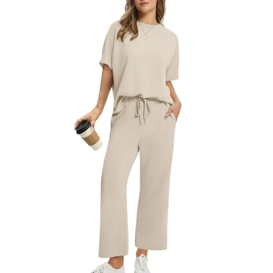 Emily™ - Oversized Wide Leg Two Piece Set