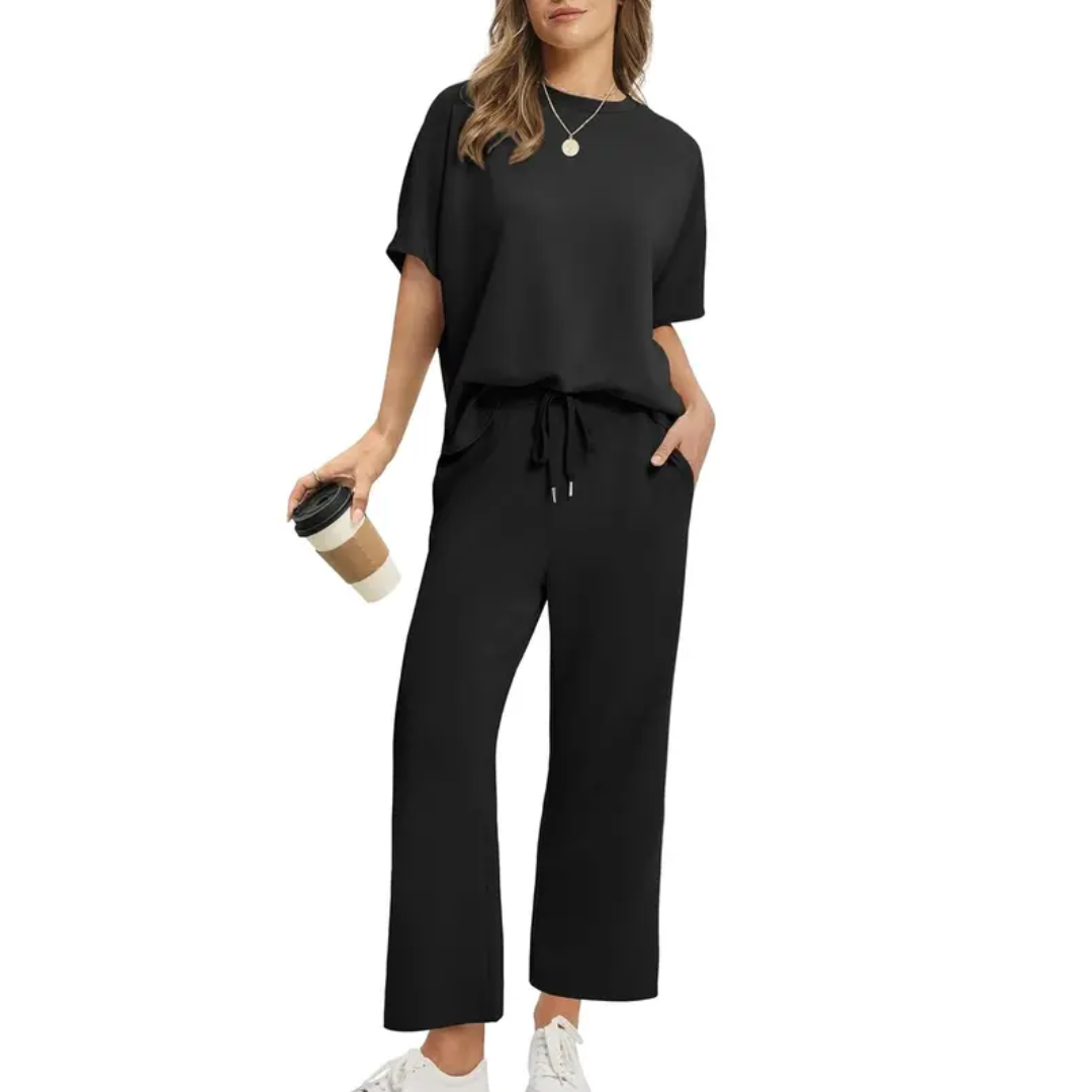 Emily™ - Oversized Wide Leg Two Piece Set