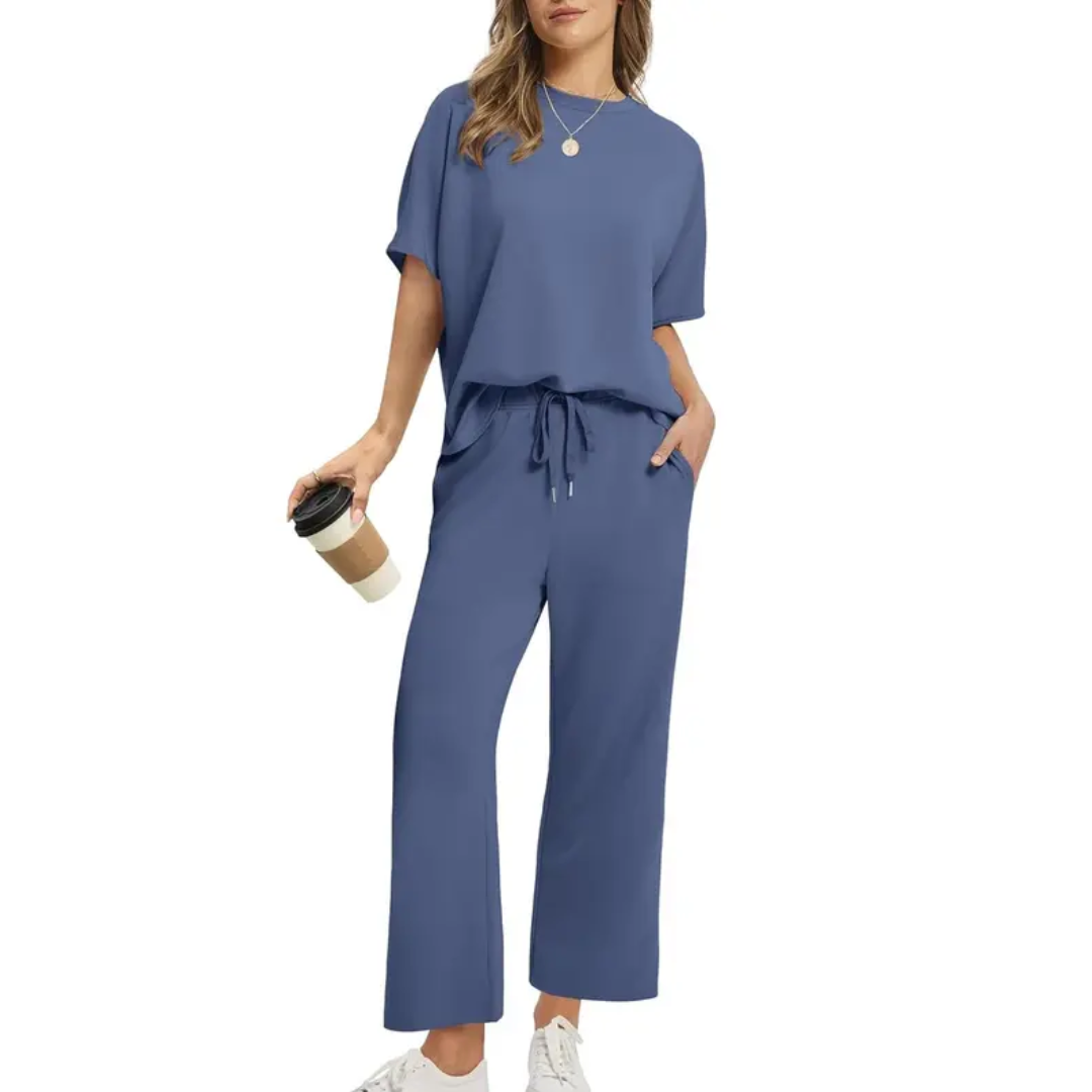 Emily™ - Oversized Wide Leg Two Piece Set