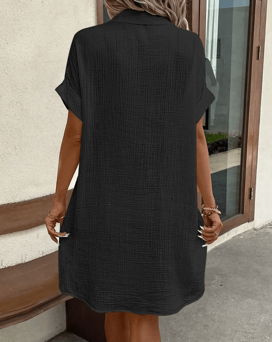 LUCETTE - COMFORTABLE BUTTON SHIRT DRESS