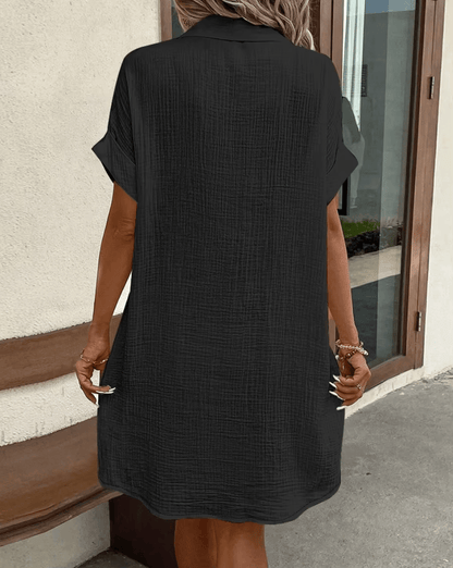 LUCETTE - COMFORTABLE BUTTON SHIRT DRESS